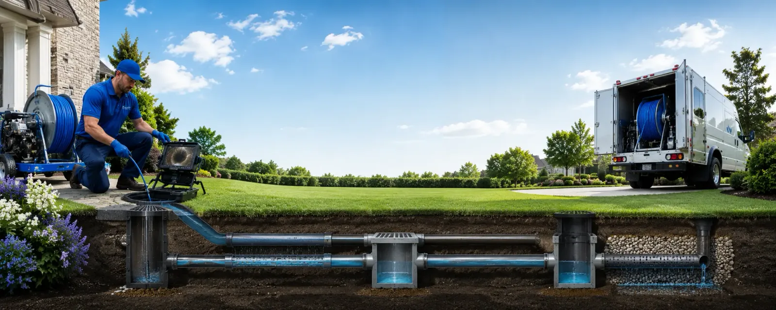 Outdoor drain cleaning information for Mora, LA